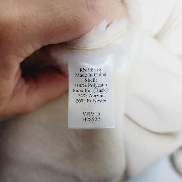 Coldwater Creek Women's Winter Whipstitch Faux Fur Coat - Picture 7 of 9